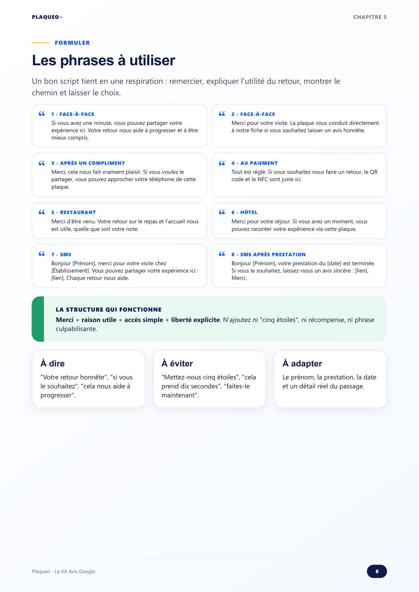 Le Kit Avis Google – Guide pratique PDF