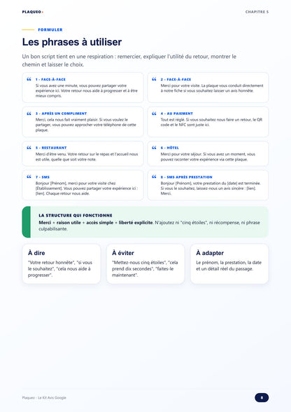 Le Kit Avis Google – Guide pratique PDF