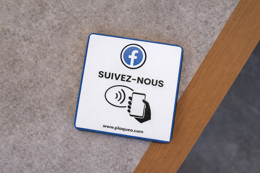Mini Plaque NFC Facebook