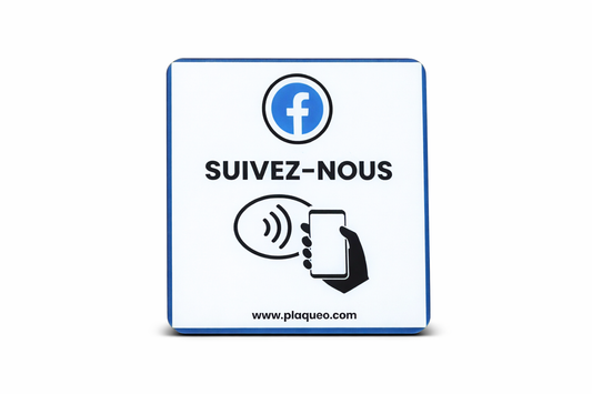 Mini Plaque NFC Facebook